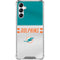 NFL Miami Dolphins White Striped Gabb Phone 4 Clear Case