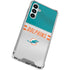 NFL Miami Dolphins White Striped Galaxy A16 5G Clear Case