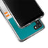 NFL Miami Dolphins White Striped Galaxy A21 Clear Case