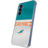 NFL Miami Dolphins White Striped Galaxy A35 5G Clear Case