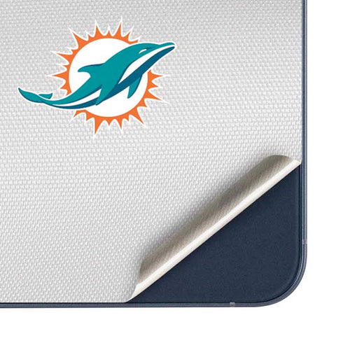 NFL Miami Dolphins White Striped Galaxy A35 5G Skin
