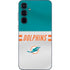 NFL Miami Dolphins White Striped Galaxy A55 5G Skin