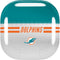 NFL Miami Dolphins White Striped Galaxy Buds Live Skin