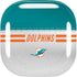 NFL Miami Dolphins White Striped Galaxy Buds Live Skin