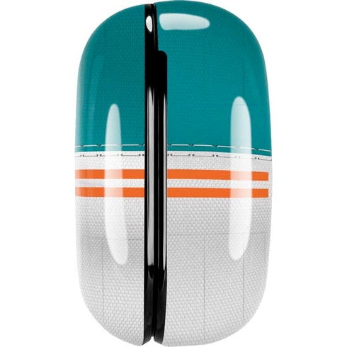 NFL Miami Dolphins White Striped Galaxy Buds Live Skin