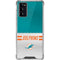 NFL Miami Dolphins White Striped Galaxy Note20 5G Clear Case