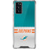NFL Miami Dolphins White Striped Galaxy Note20 5G Clear Case