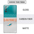 NFL Miami Dolphins White Striped Galaxy Note20 5G Skin