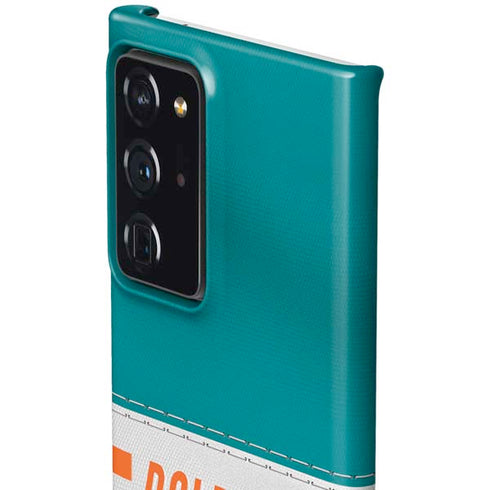 NFL Miami Dolphins White Striped Galaxy Note20 Ultra 5G Lite Case
