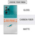 NFL Miami Dolphins White Striped Galaxy Note20 Ultra 5G Skin