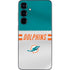 NFL Miami Dolphins White Striped Galaxy S25 Plus Skin