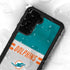 NFL Miami Dolphins White Striped Galaxy S24 Plus Waterproof Case
