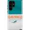 NFL Miami Dolphins White Striped Galaxy S25 Ultra Impact Case