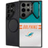 NFL Miami Dolphins White Striped Galaxy S24 Ultra Kickstand Case