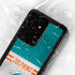 NFL Miami Dolphins White Striped Galaxy S24 Ultra Waterproof Case