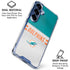 NFL Miami Dolphins White Striped Galaxy S25 Clear Case