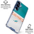 NFL Miami Dolphins White Striped Galaxy S25 Plus Clear Case