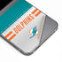 NFL Miami Dolphins White Striped Galaxy Z Flip6 Skin