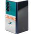 NFL Miami Dolphins White Striped Galaxy Z Fold6 Skin