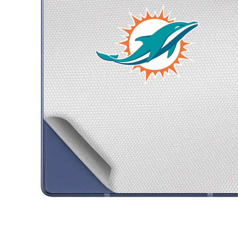 NFL Miami Dolphins White Striped Galaxy Z Fold6 Skin