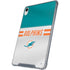 NFL Miami Dolphins White Striped iPad 11th Gen (2025) Clear Case