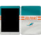 NFL Miami Dolphins White Striped Apple iPad Skin