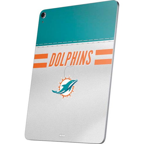NFL Miami Dolphins White Striped Apple iPad Air Skin