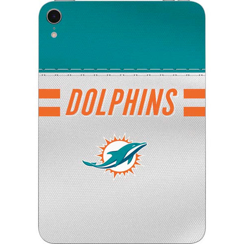 NFL Miami Dolphins White Striped Apple iPad Mini Skin