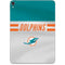 NFL Miami Dolphins White Striped Apple iPad Pro Skin