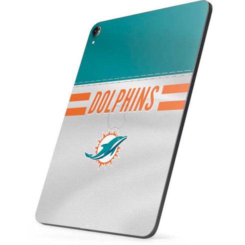 NFL Miami Dolphins White Striped Apple iPad Pro Skin