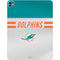NFL Miami Dolphins White Striped iPad Pro 13in M4 (2024) Skin
