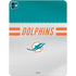 NFL Miami Dolphins White Striped iPad Pro 13in M4 (2024) Skin