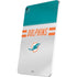 NFL Miami Dolphins White Striped iPad Pro 13in M4 (2024) Skin