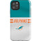 NFL Miami Dolphins White Striped iPhone Cases