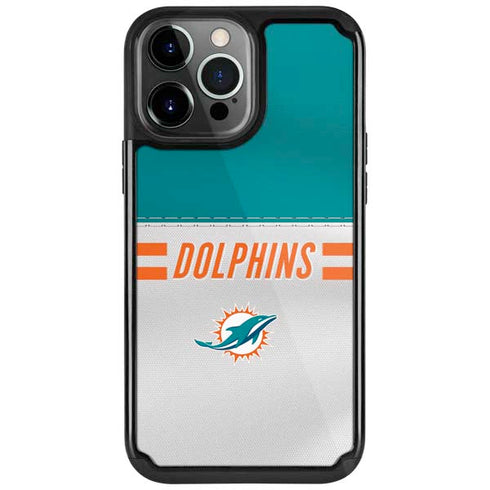 NFL Miami Dolphins White Striped iPhone Cases