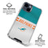 NFL Miami Dolphins White Striped iPhone 15 Clear Case
