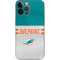NFL Miami Dolphins White Striped iPhone 15 Pro Max Skin