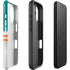 NFL Miami Dolphins White Striped iPhone 16 Impact Case