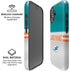 NFL Miami Dolphins White Striped iPhone 16 Magsafe Impact Case