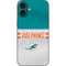 NFL Miami Dolphins White Striped iPhone 16 Plus Skin