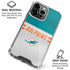 NFL Miami Dolphins White Striped iPhone 16 Pro Clear Case