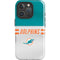NFL Miami Dolphins White Striped iPhone 16 Pro Impact Case