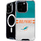 NFL Miami Dolphins White Striped iPhone 16 Pro MagSafe Case