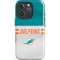 NFL Miami Dolphins White Striped iPhone 16 Pro Magsafe Impact Case
