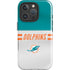 NFL Miami Dolphins White Striped iPhone 16 Pro Max Impact Case