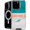NFL Miami Dolphins White Striped iPhone 16 Pro Max MagSafe Case