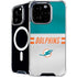 NFL Miami Dolphins White Striped iPhone 16 Pro Max MagSafe Case