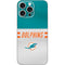 NFL Miami Dolphins White Striped iPhone 16 Pro Max Skin