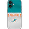 NFL Miami Dolphins White Striped iPhone 16 Skin