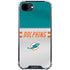 NFL Miami Dolphins White Striped iPhone 16e Clear Case